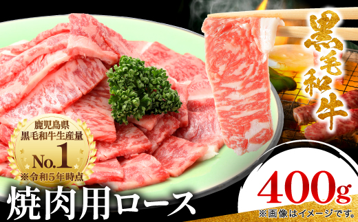 【鹿児島県産】黒毛和牛 焼肉用ロース 400g(枕崎市) A8-112【配送不可地域：離島】