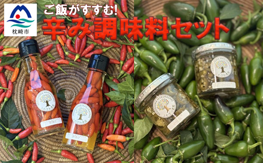 ご飯がすすむ!辛み調味料セット Z0-58【配送不可地域：離島】