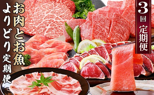 定期便3回配送　お肉とお魚よりどり定期便 LL-6016【配送不可地域：離島】