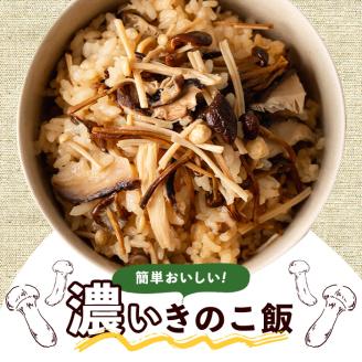 国産のえのきやきのこ使用！濃いきのこの炊き込みご飯の素(2合用×200袋) 国産 だし醤油 きのこご飯 椎茸 しいたけ【三笠えのき茸生産組合】akn010-16