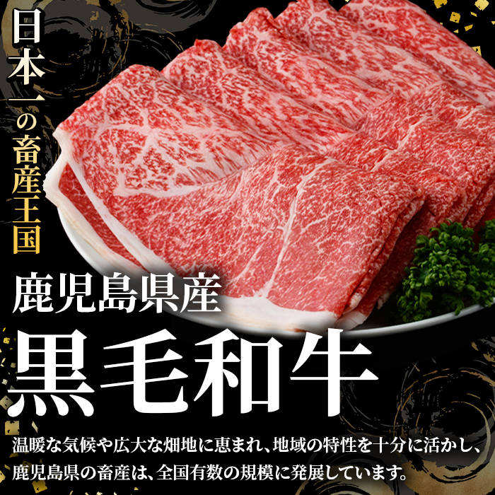 ＜定期便・全6回(隔月)＞鹿児島県産！黒毛和牛モモスライス(総量3.6kg) 国産 モモスライス 牛肉 もも肉 パック お楽しみ セット【スターゼン】akn042-25