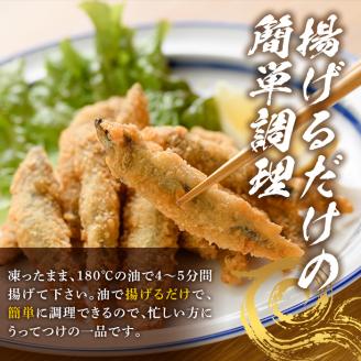 鹿児島県産！道の駅「阿久根」オリジナルきびなごフライ(計960g・120g×8袋)国産  きびなご 惣菜 魚フライ  魚貝 魚介 水産加工品 揚げ物 小分け 個包装【まちの灯台阿久根】akn027-10