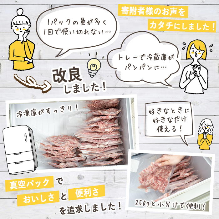 ＜定期便・全6回(偶数月)＞豚肉ウデモモ切り落とし(計18kg・1パック250g) 小分け 国産 豚肉 豚小間 真空パック 家庭用 豚こま 定期便 スライス 冷凍配送 個包装 切り落し 切落し すき焼き しゃぶしゃぶ セット 詰め合わせ 数量限定【三九】akn006-16
