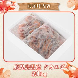 ＜2026年4月以降順次発送予定＞数量限定！タカエビ(約1kg・30～50尾)国産 えび 海老 海鮮 魚介 甘エビ 甘えび 冷凍 期間限定【松永青果】akn053-23
