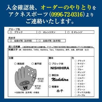 ＜硬式・外野手用＞日本製野球グローブ Wilson硬式オーダーグローブ(1個) 国産 グラブ 野球 スポーツ オーダーメイド【アクネスポーツ】akn021-08