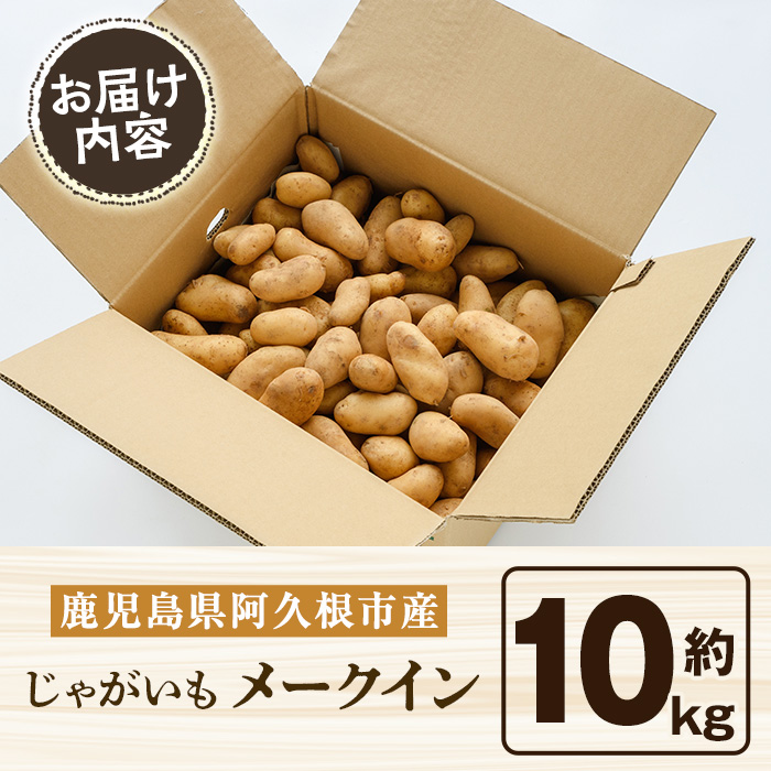 ＜先行予約受付中！2026年5月下旬以降順次発送予定＞訳あり！じゃがいも「メークイン」(約10kg) じゃがいも ジャガイモ 芋 国産 野菜 期間限定 数量限定【古田果樹園】akn093-02