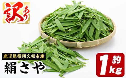 ＜2026年1月以降順次発送予定＞ご家庭用！訳あり！「絹さや」(1kg) 旬 国産 豆 マメ 絹さや 絹サヤ きぬさや 野菜 セット 詰め合わせ 訳アリ 数量限定 期間限定【黒坂青果】akn049-04