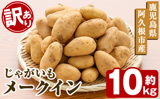 ＜先行予約受付中！2026年5月下旬以降順次発送予定＞訳あり！じゃがいも「メークイン」(約10kg) じゃがいも ジャガイモ 芋 国産 野菜 期間限定 数量限定【古田果樹園】akn093-02