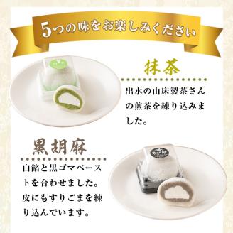 i788 《毎月数量限定》生大福 (合計20個・5種) 大福 クリーム大福 数量限定 クリーム 小倉 コーヒー 抹茶 ごま 芋 あんこ 和菓子 スイーツ 和スイーツ 食べ比べ 詰め合わせ 個包装 贈答 手土産 冷凍 【泉菓園】