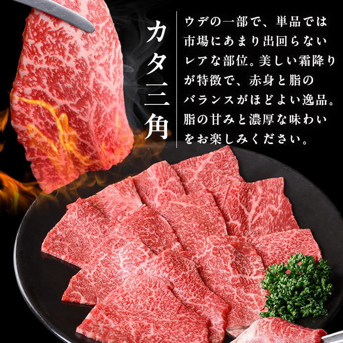 i1336 鹿児島県産 黒毛和牛 赤身希少部位セット焼肉用(計600g) カタ三角 トウガラシ 希少 部位 赤身 焼肉 国産 九州産 牛肉 国産牛 セット レア 小分け 焼き肉 BBQ 冷凍配送 【スターゼン】