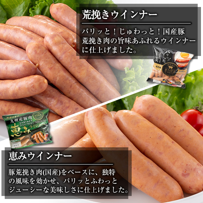 i320 鹿児島発シャルキュトリ(6種・計1.4kg超) ウインナー ソーセージ ベーコン 生ハム 黒豚 ハムセット 厳選 おかず 晩御飯 おつまみ 宅飲み 家飲み 冷蔵 【ナンチク】