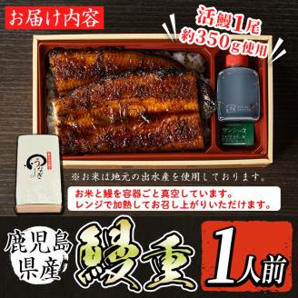 i799 鹿児島県産 鰻重(1人前) うなぎ 鰻 ウナギ うな重 国産 鹿児島県産 おかず 晩御飯 特別な日 土用の丑の日 【とらふぐ家】