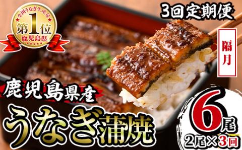 i853-B ＜定期便・計3回(隔月)＞鹿児島県産うなぎ蒲焼2尾セット＜(約140g×2・計約280g)×全3回＞ うなぎ 鰻 ウナギ 2尾 蒲焼き 国産 鹿児島県産 焼きたて 生産量日本一 真空パック おかず 晩御飯 特別な日 土用の丑の日 【薩摩川内鰻】