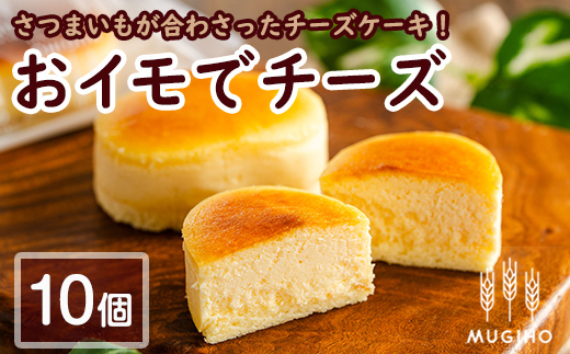i1221 おイモでチーズ(10個) お菓子 菓子 チーズケーキ スイーツ さつまいも 芋 お芋 ケーキ プレゼント ギフト 焼き菓子 【パン工房麦穂】