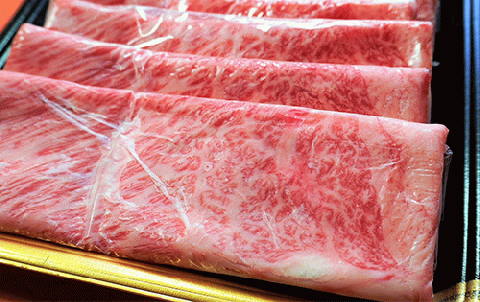 鹿児島県産黒毛和牛5等級肩ロースすき焼き400g(水迫畜産/013-1290)