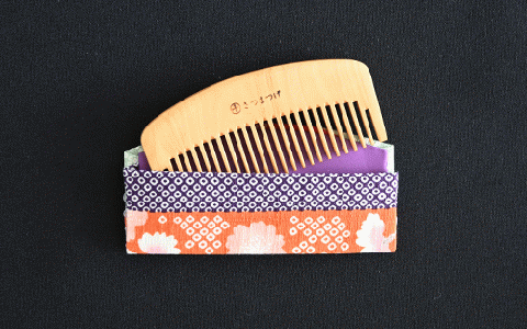 【鹿児島県指定 伝統的工芸品】薩摩つげ櫛(荒櫛)お手入れセット付※約10cm(喜多つげ/035-1115)