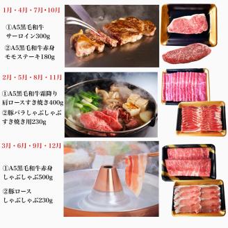 【全３回定期便】1.8kg越え！鹿児島県産お肉満足定期便 農家のお肉工場直送！(水迫畜産/Z050-549)M20 肉 牛 牛肉 豚 黒豚 生ハム 切り落とし すき焼き しゃぶしゃぶ 生姜焼き ロース