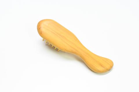 【実用新案登録済】薩摩つげブラシ(ミニ5列)※約15.5cm(喜多つげ/077-1122)