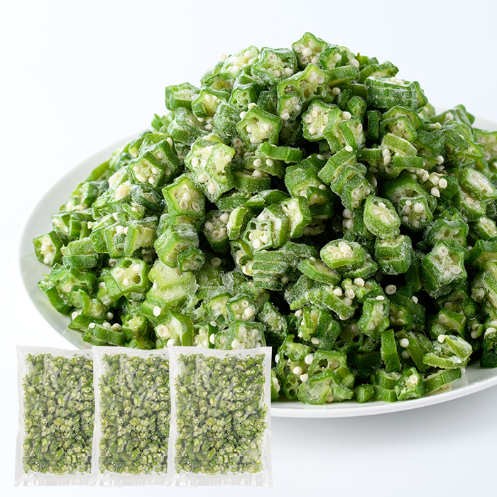 冷凍 オクラ スライス 500g×3P (オリエンタルアグリ/010-2035) カットオクラ カット済みオクラ 冷凍野菜 国産 冷凍 カット 野菜 国産オクラ 鹿児島県産 大容量 まとめ買い お弁当 おかず 常備菜 簡単調理 野菜 おひたし 天ぷら