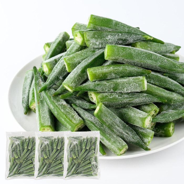 冷凍 オクラ ホール 500g×3P (オリエンタルアグリ/010-2046) 冷凍野菜 国産 冷凍 野菜 国産オクラ 丸ごと ホール 鹿児島県産 大容量 まとめ買い お弁当 おかず 常備菜 簡単調理 野菜 おひたし 天ぷら