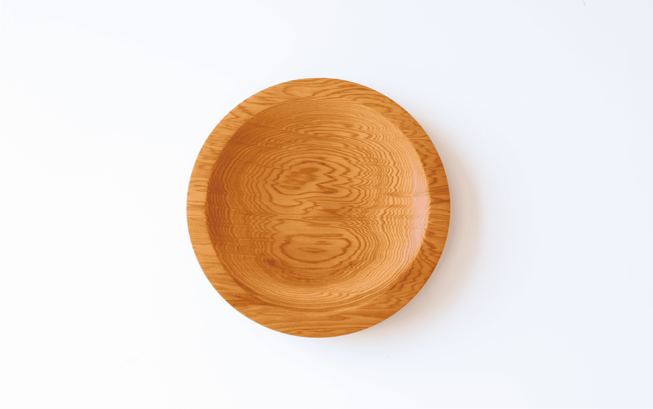 【屋久杉で創った】丸皿(高橋工芸/015-1869)