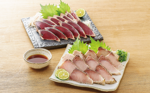 ＜高島屋選定品＞ ブリタタキ 溶岩焼 2個 (計300g) カツオタタキ 2本 (計600g) セット (TK015-1933)