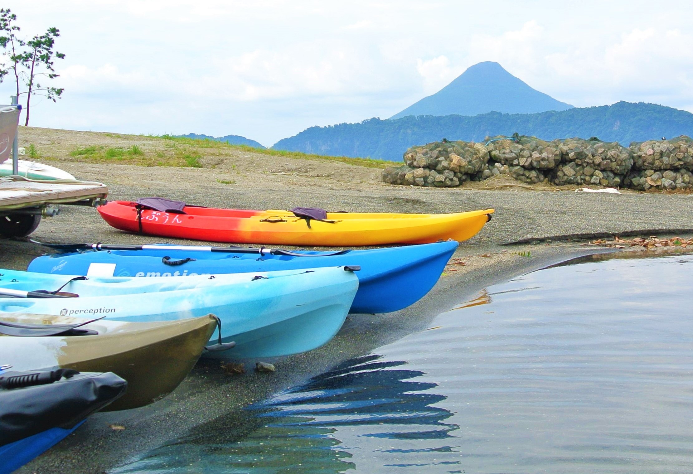 【池田湖でアクティビティ体験】シーカヤック 45分間ペアチケット(えぷろんはうす池田/A-180)