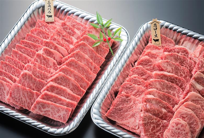 【A4ランク未経産黒毛和牛】黒毛和牛盛り盛り焼き肉♪三角バラ・肩ロースセット(指宿育ち！)(Meat you/077-1017)