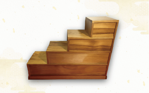 【屋久杉で創った】階段たんす(高橋工芸/440-1053)