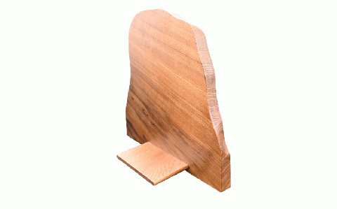 【屋久杉で創った】世界に一つだけの置物2文字(高橋工芸/033-1060)