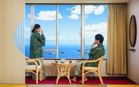 【館内で砂むし温泉が楽しめる♪】1泊2食付ペア宿泊券 黒豚しゃぶ鍋会席プラン(指宿フェニックスホテル/110-1069)