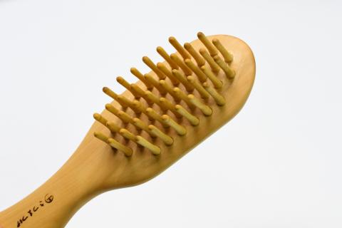 【実用新案登録済】薩摩つげブラシ(ミニ5列)※約15.5cm(喜多つげ/077-1122)