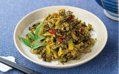 高菜油あえ 600g(150g×4袋)(中園久太郎商店/005-1641) 高菜 たかな ご飯のお供 ごはんのおとも 漬物 高菜漬け 国産 鹿児島県産 九州産 漬け物 おかず 惣菜 おにぎり おつまみ 常温 常温保存 レターパック ポスト ポスト投函 野菜 加工品 食品 グルメ 食卓 お取り寄せ おすそ分け お土産 お弁当 チャーハン パスタ お酒 ヘルシー 保存料不使用