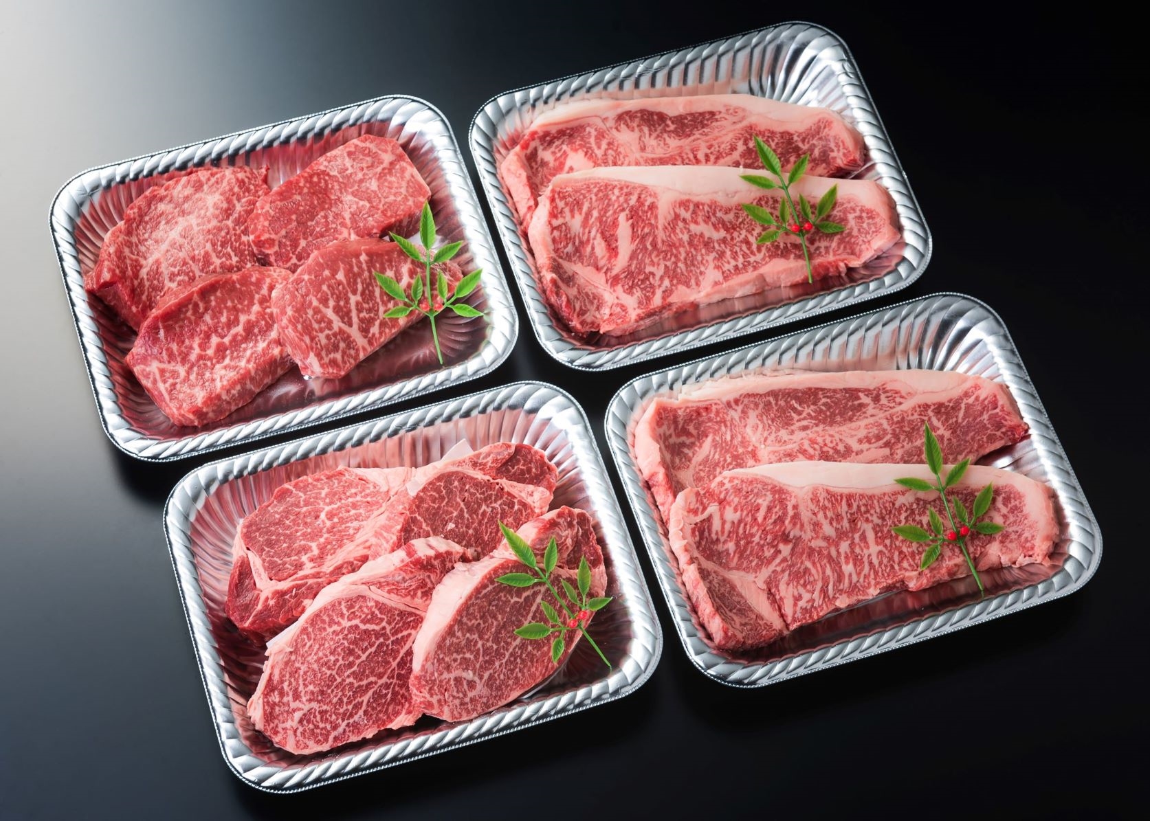 【A4ランク未経産黒毛和牛】指宿育ち！黒毛和牛ステーキ三昧♪フィレ・サーロイン・モモセット(Meat you/110-1018)