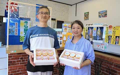 こだわりの逸品 特別な紫いもアイスと上品な安納芋アイスの8個セット(イッシーホンポ/010-176)