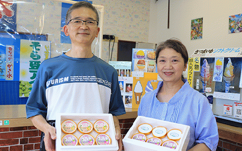 こだわりの逸品 特別な紫いもアイスとスイーツそら豆アイスの8個セット(イッシーホンポ/010-178)x2種セット(イッシーホンポ/010-178)