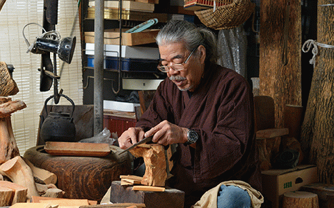 【鹿児島県指定 伝統的工芸品】薩摩つげ櫛(荒櫛)・手作り布ケースセット※約10.5cm(喜多つげ/029-1114)
