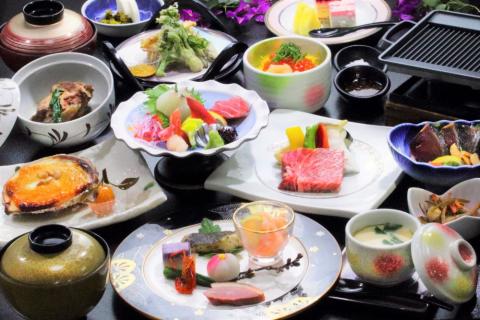 ＜1泊2食付ペア宿泊券＞指宿海上ホテル デラックス和洋室 黒毛和牛雅コース(指宿海上ホテル/190-1174)　宿泊 観光 食事付 ビジネス 旅行 出張 温泉 宿