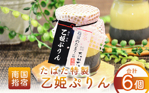 食彩空間たばた特製！乙姫ぷりん6個入り(たばた/A-431)