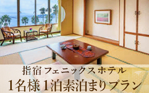 【鹿児島ひとり旅】1泊素泊まり宿泊券(指宿フェニックスホテル/033-1102)