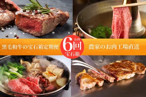 【全６回定期便】5等級鹿児島県産黒毛和牛 ステーキ・すき焼き・しゃぶしゃぶ！お肉の宝石箱定期便(水迫畜産/Z120-628) 牛肉 牛 肉 黒毛和牛 A5等級 国産 鹿児島 いぶすき