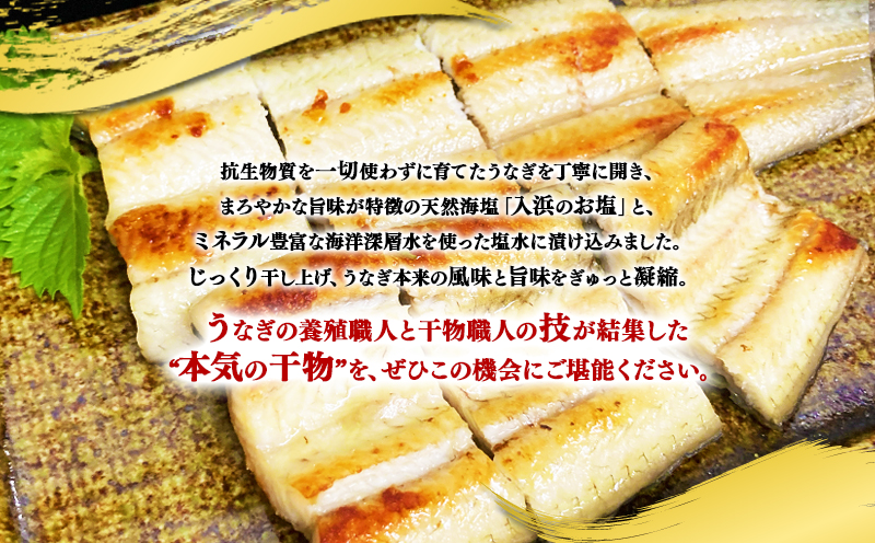 W-1805　鹿児島県産　うなぎ干物　1尾（120g以上）