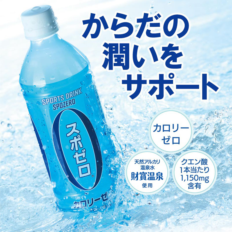 W-22174／財宝温泉のスポーツドリンク（ペットボトル）500ml×24本