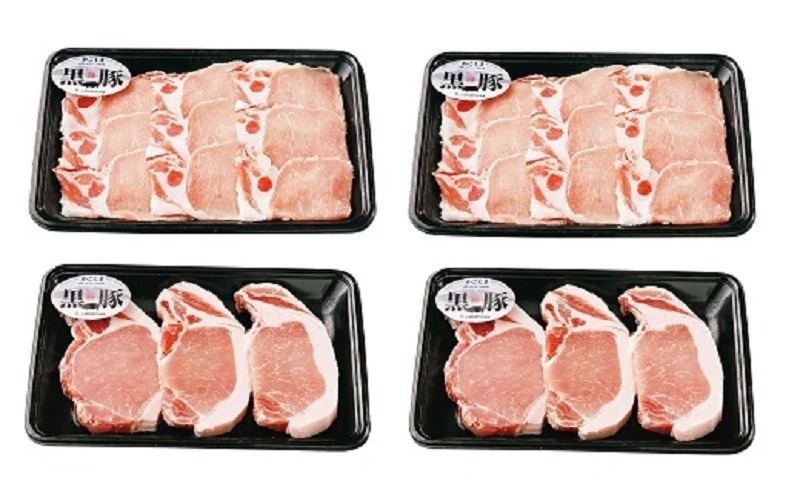 B2-1609／鹿児島黒豚しゃぶしゃぶ･とんかつセット