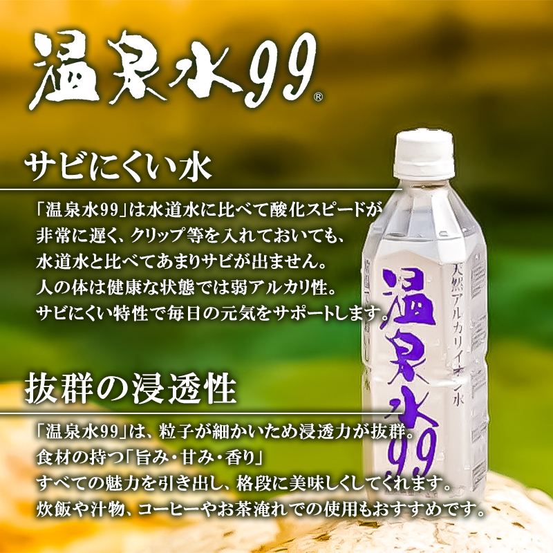 【5回定期】飲む温泉水/温泉水99（11.5L×2箱）