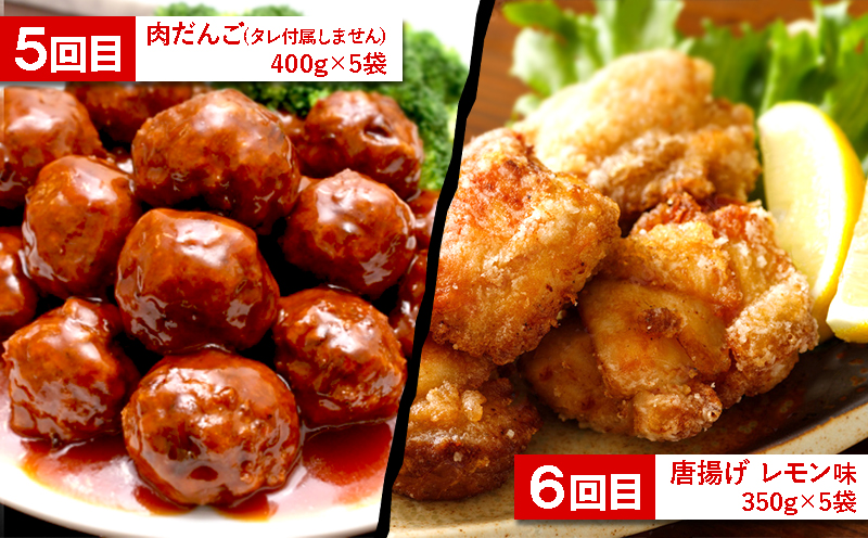 H8-2101／【6回定期便】鶏肉加工品　惣菜定期便