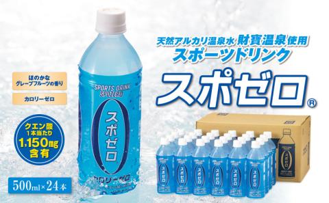 W-22174／財宝温泉のスポーツドリンク（ペットボトル）500ml×24本
