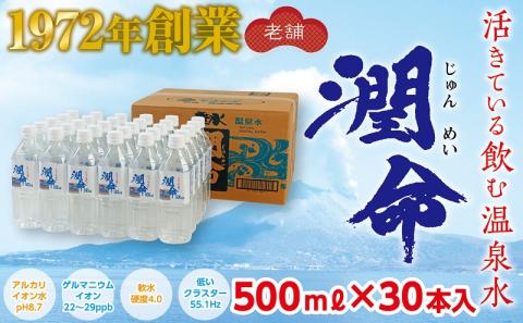 B2-1101／飲む垂水温泉水　潤命（500mL×30本）