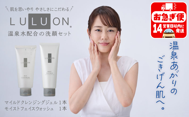 A1-22486／LULUON ルルオン 洗顔セット マイルドクレンジングジェル 120g 1本 モイストフェイスウォッシュ 120g 1本