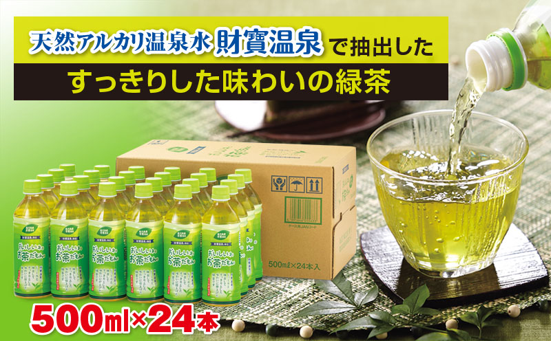W-22181／財宝のおいしい お茶 500ml×24本